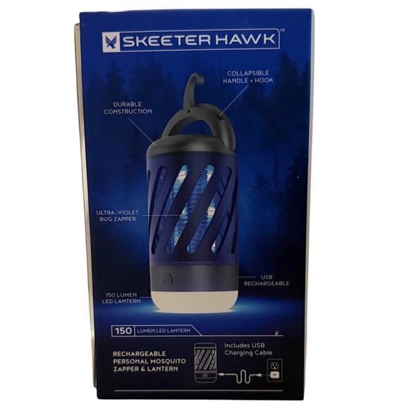 Skeeter Hawk Rechargeable Personal Mosquito Zapper & Lantern New Sealed - Picture 3 of 6